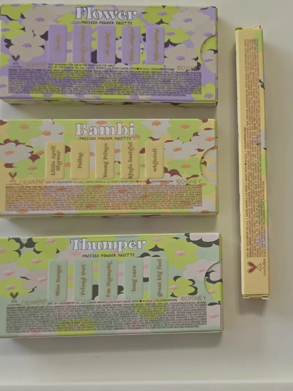BNIB *RARE* ColourPop x Disney Bambi Palettes + Meadow Eyeliner Set